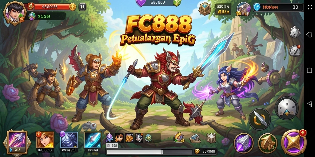 Tampilan action RPG yang seru dan menegangkan.