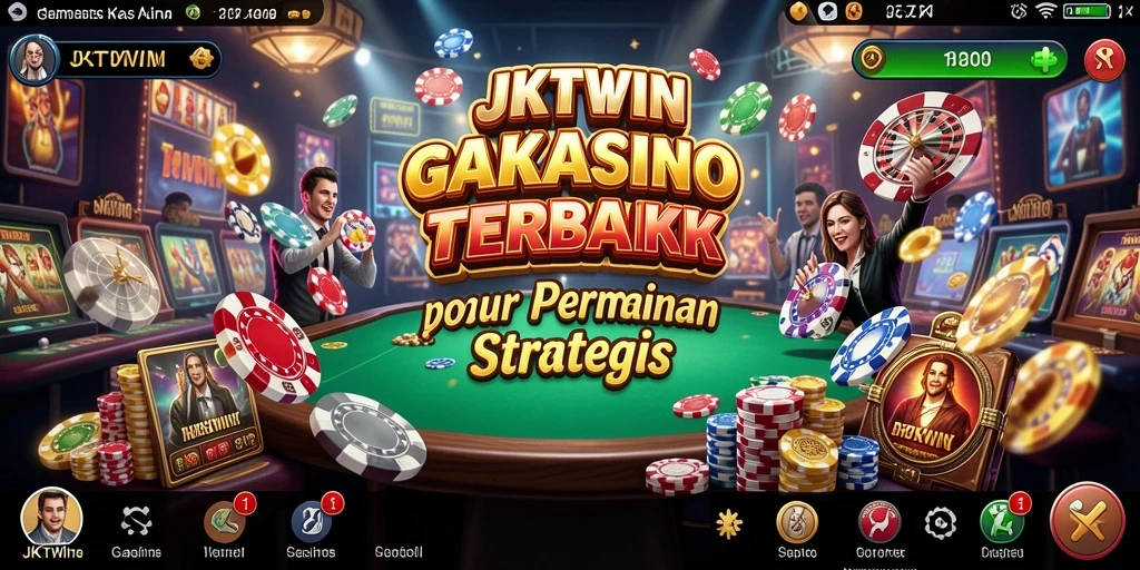 Tampilan gameplay utama JKTWIN yang mengasyikkan dan penuh warna.