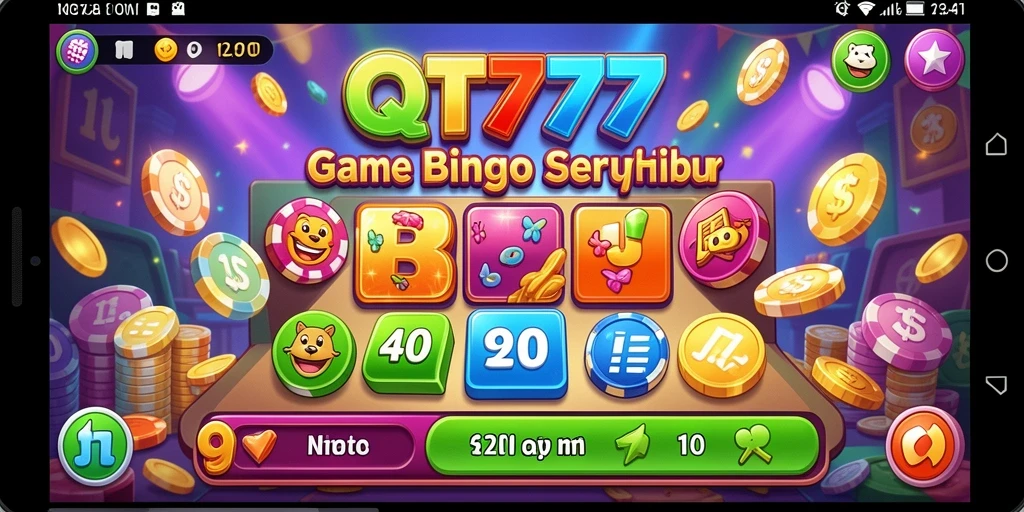 Screenshot menampilkan gameplay Bingo QT777 yang seru dan interaktif.
