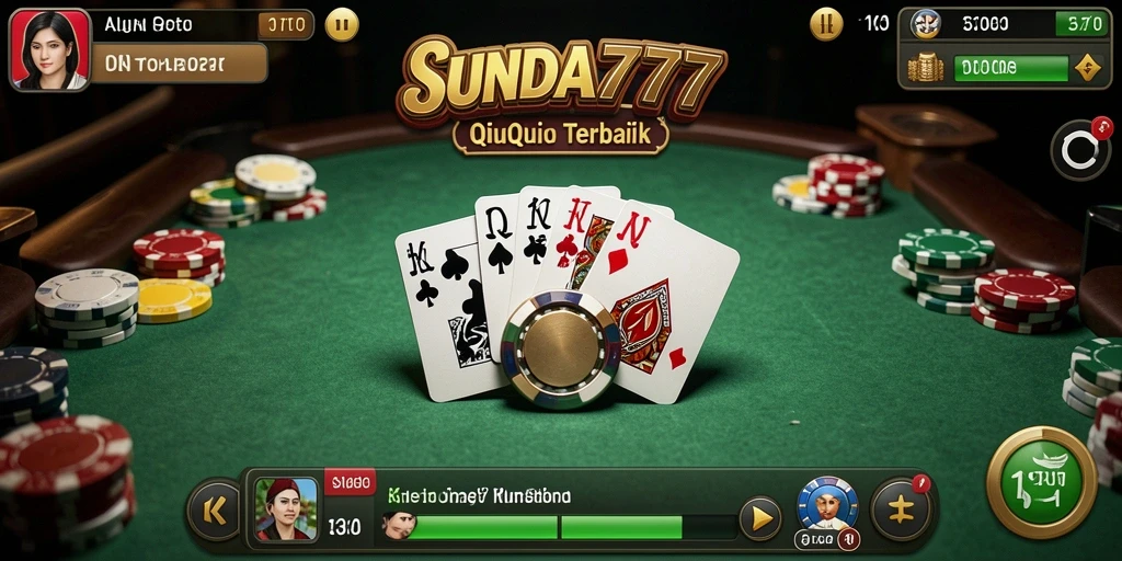 Screenshot SUNDA777 menampilkan gameplay seru permainan QiuQiu.