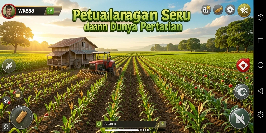 Menampilkan gameplay menarik dari petualangan pertanian di WK888.